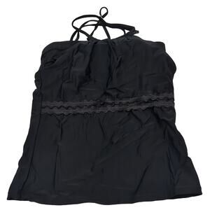 beachsissi M Black Tankini Swim Top, New With Tags